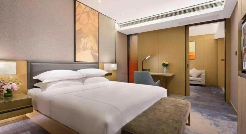 Bed in The Hotel V Nanjing Lishui