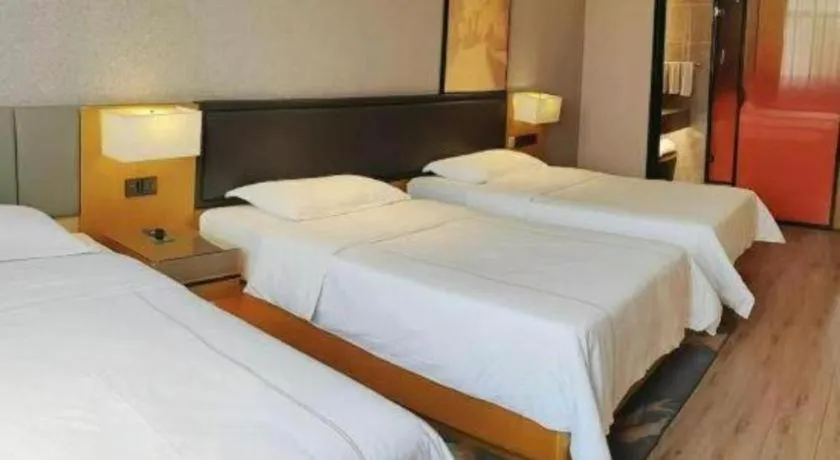 Bed in The Hotel V Nanjing Lishui