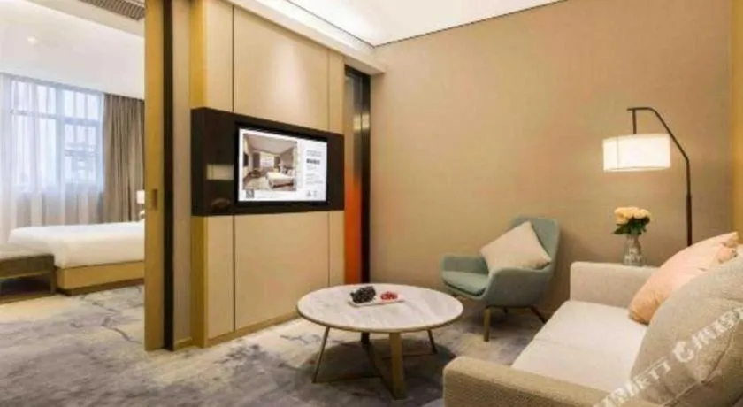 Bed in The Hotel V Nanjing Lishui