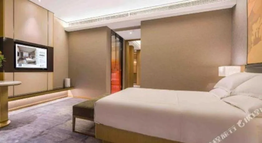 Bed in The Hotel V Nanjing Lishui