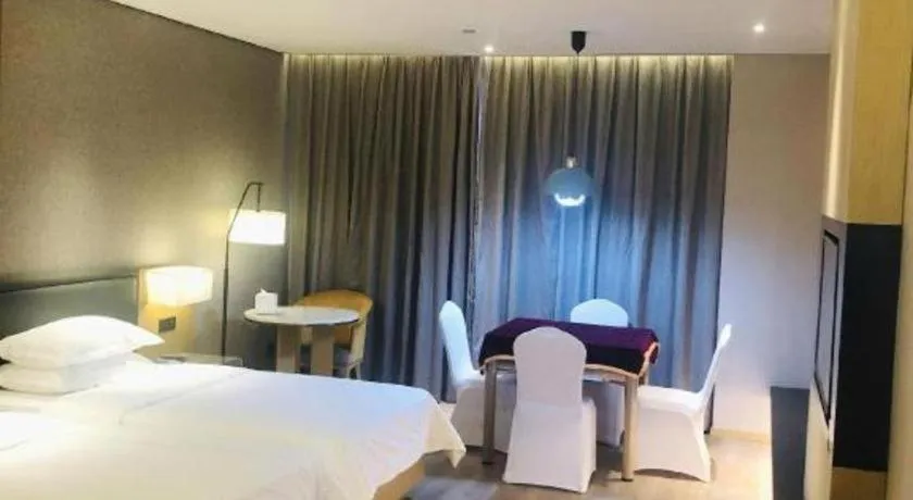 Bed in The Hotel V Nanjing Lishui