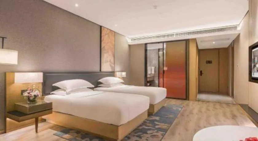 Bed in The Hotel V Nanjing Lishui