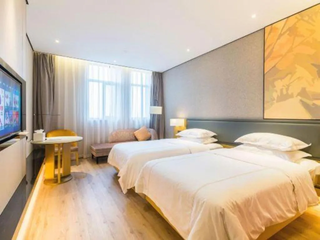 Bed in The Hotel V Nanjing Lishui