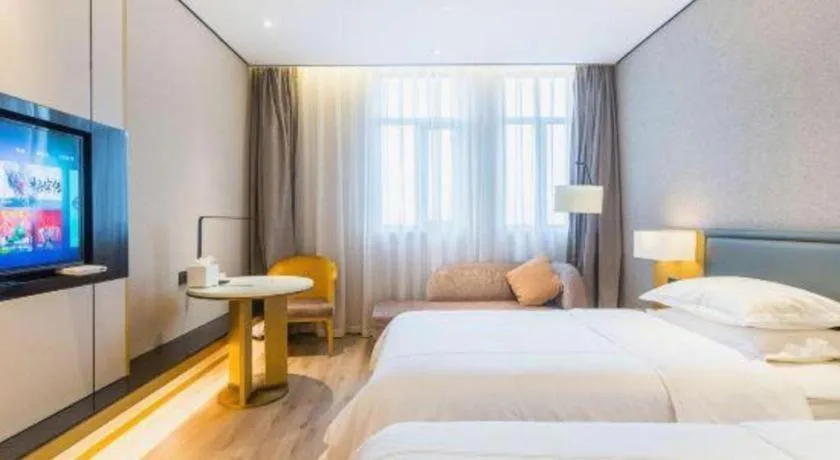 Bed in The Hotel V Nanjing Lishui