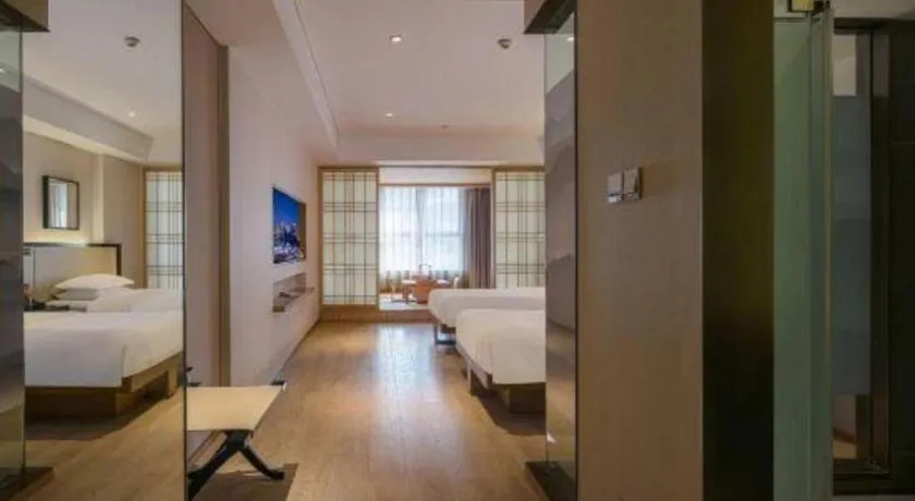 Bed in The Hotel V Nanjing Confucius Temple