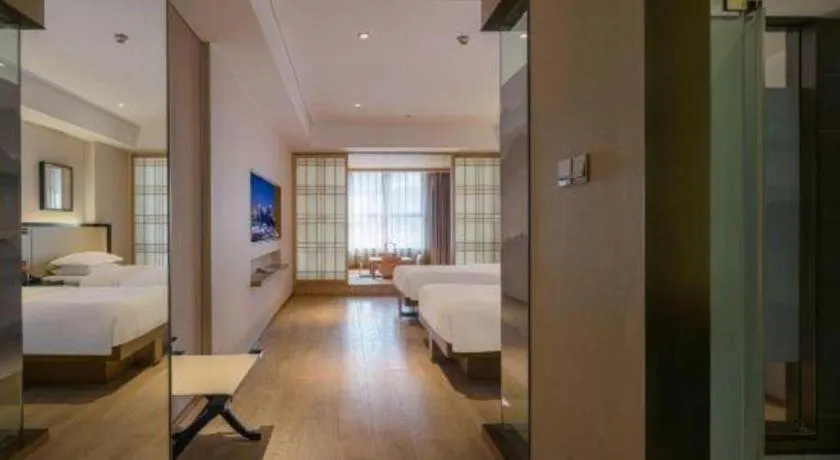 Bed in The Hotel V Nanjing Confucius Temple