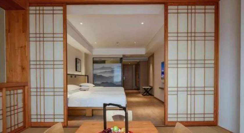 Bed in The Hotel V Nanjing Confucius Temple