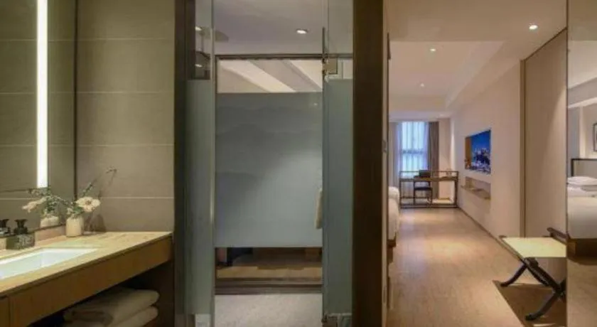 Bed in The Hotel V Nanjing Confucius Temple