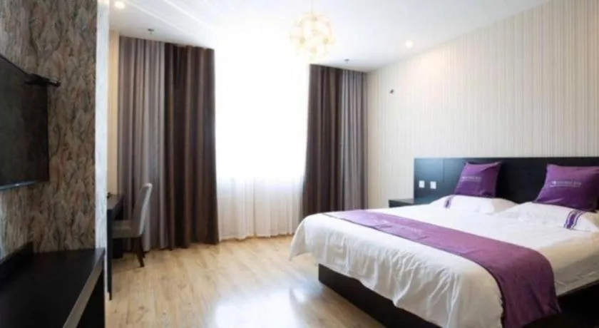 Bed in City 118 Hotel Qingdao Boardcast Tower