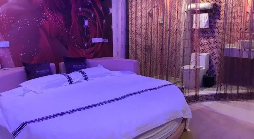 Bed in City 118 Hotel Qingdao Boardcast Tower