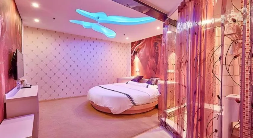 Bed in City 118 Hotel Qingdao Boardcast Tower