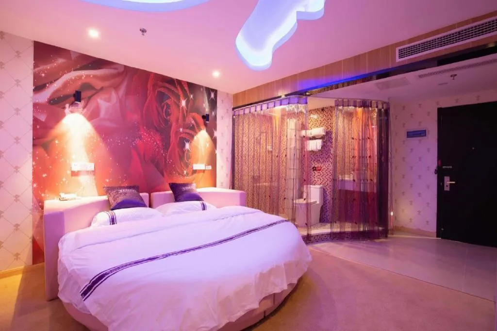 Bed in City 118 Hotel Qingdao Boardcast Tower