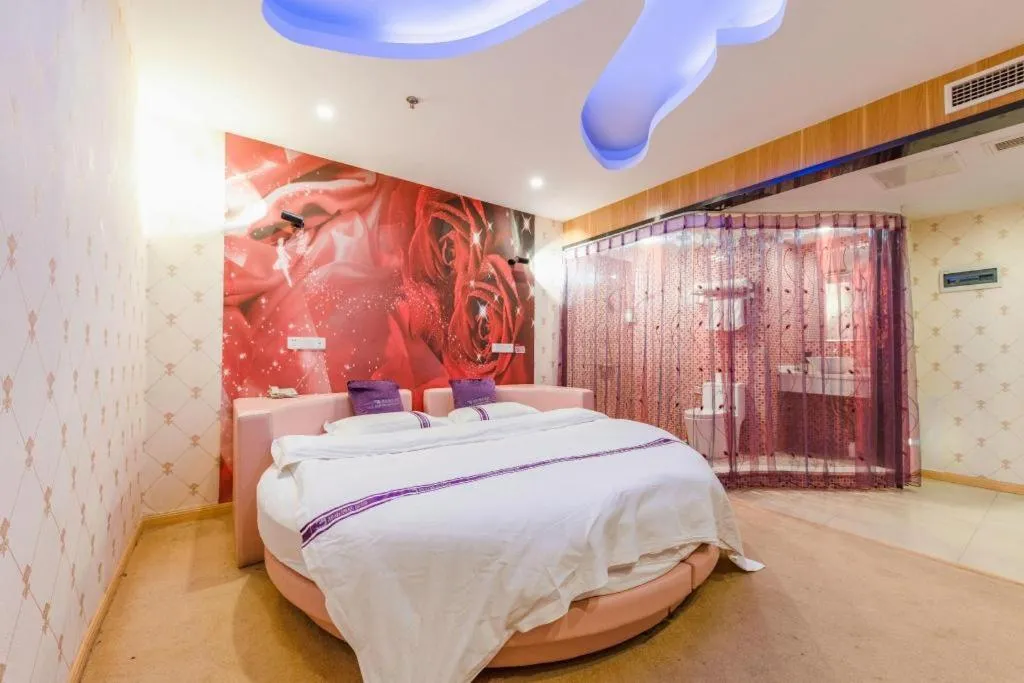 Bed in City 118 Hotel Qingdao Boardcast Tower