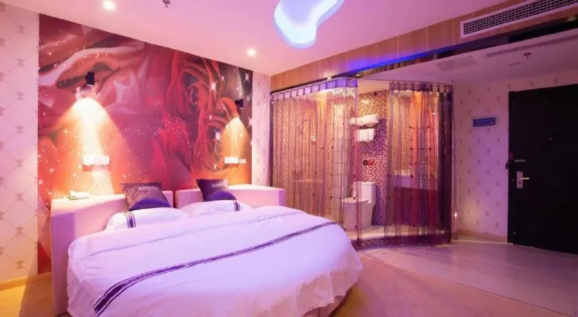 Bed in City 118 Hotel Qingdao Boardcast Tower