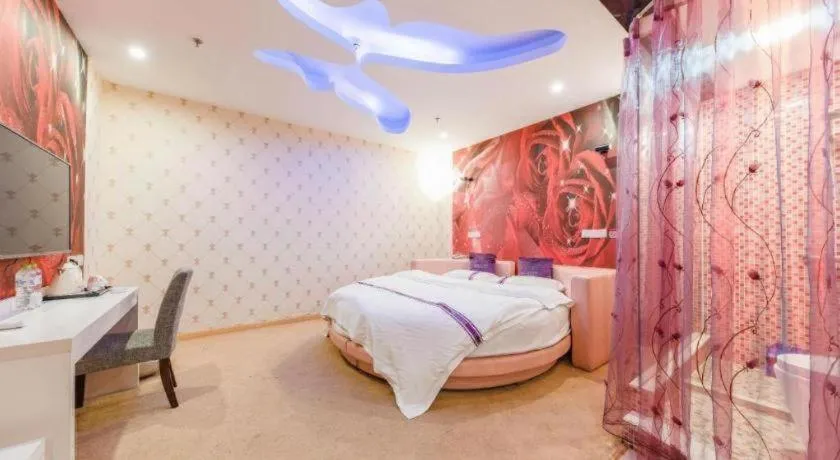 Bed in City 118 Hotel Qingdao Boardcast Tower