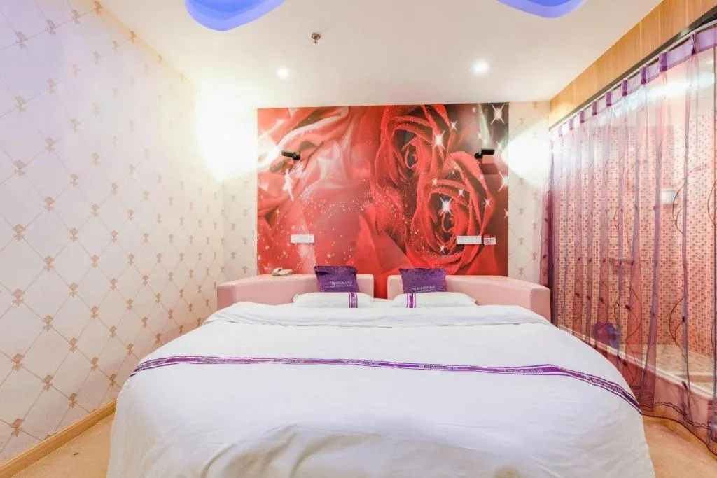 Bed in City 118 Hotel Qingdao Boardcast Tower