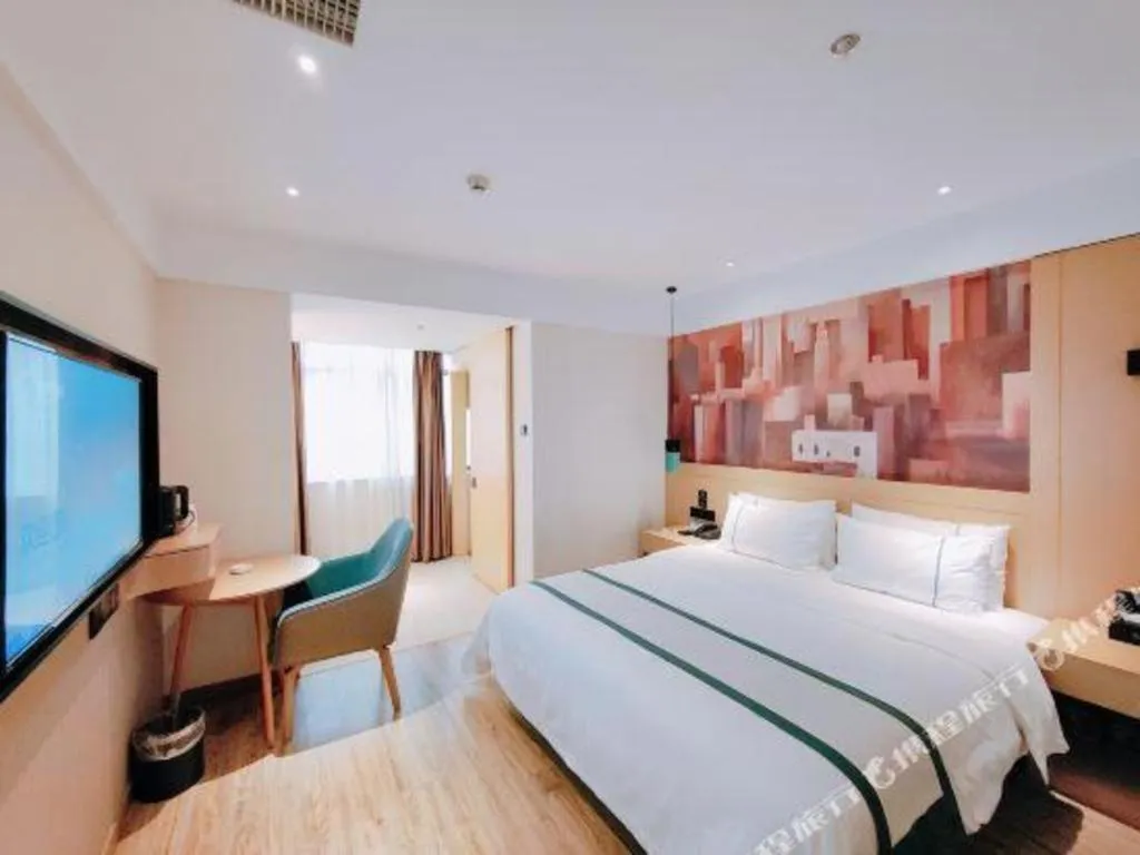 Bed in City Comfort Inn Changsha Huangxing Avenue Airport Longhua Metro Station
