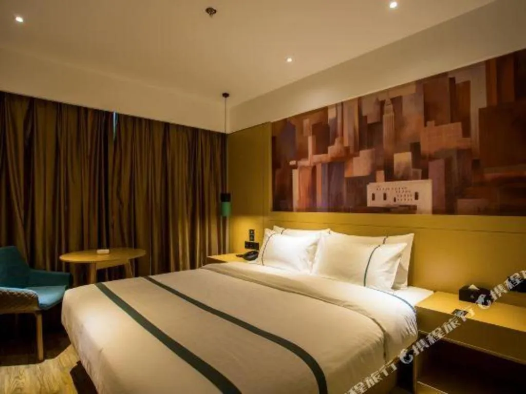 Bed in City Comfort Inn Changsha Huangxing Avenue Airport Longhua Metro Station