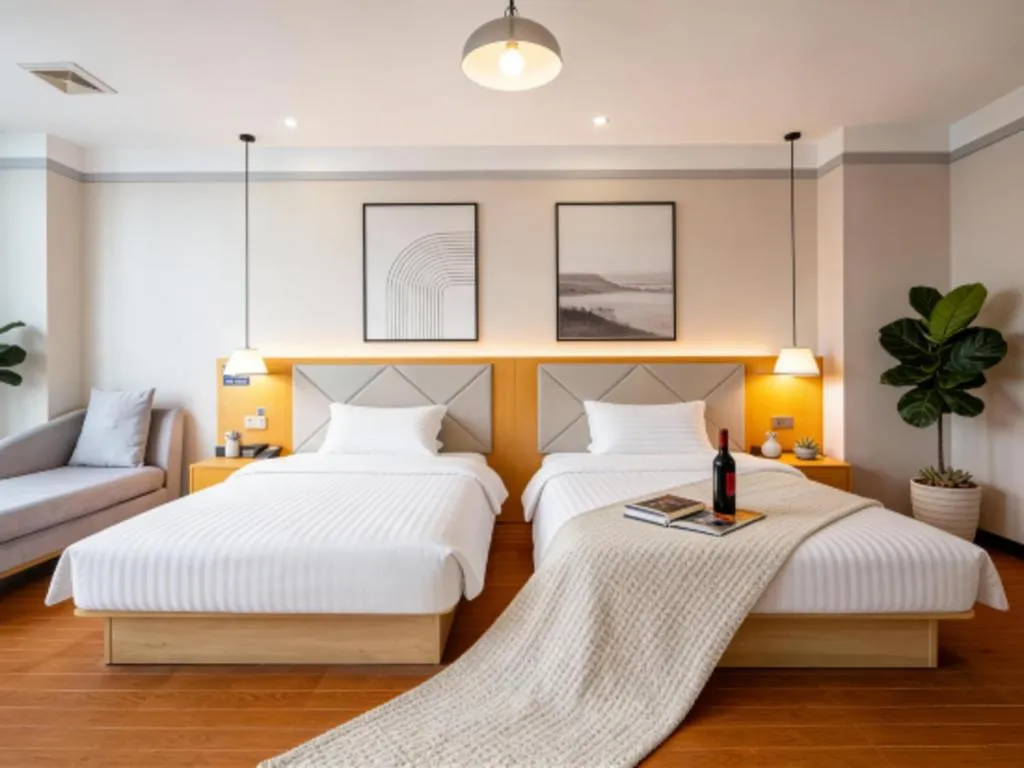 Bed in Borrman Hotel Dongguan Zhongtang