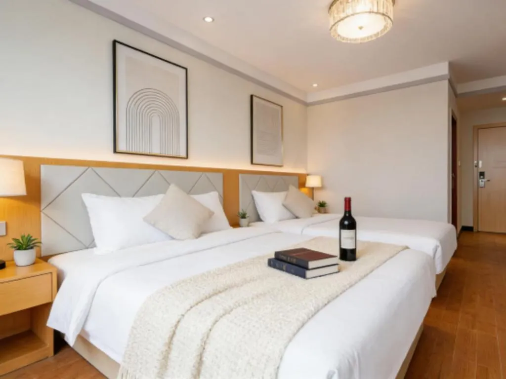 Bed in Borrman Hotel Dongguan Zhongtang