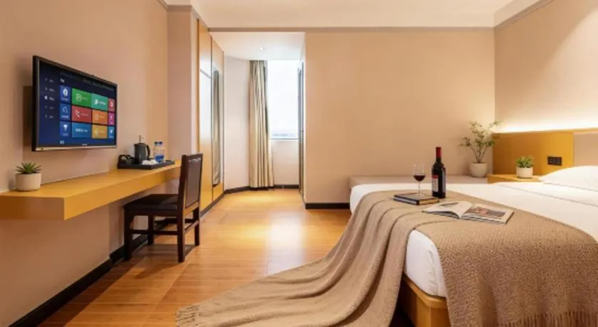 Bed in Borrman Hotel Dongguan Zhongtang