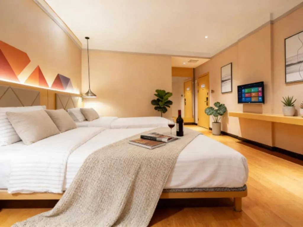 Bed in Borrman Hotel Dongguan Zhongtang