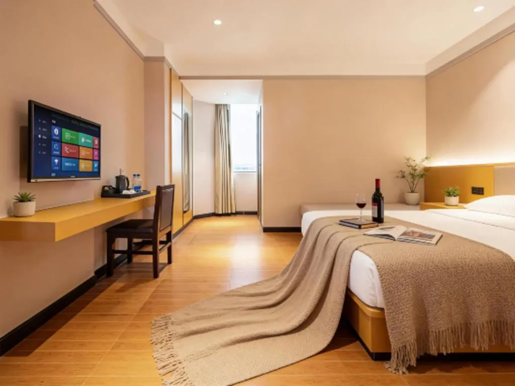 Bed in Borrman Hotel Dongguan Zhongtang