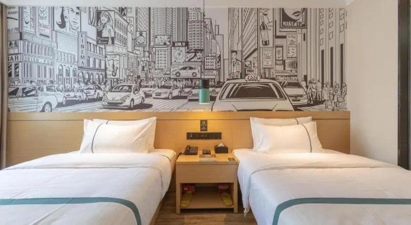 Bed in City Comfort Inn Xingtai Wanda