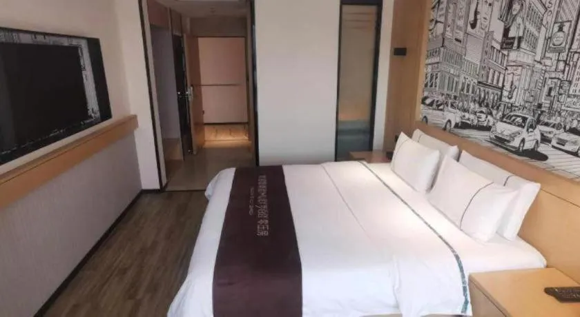 Bed in City Comfort Inn Xingtai Wanda