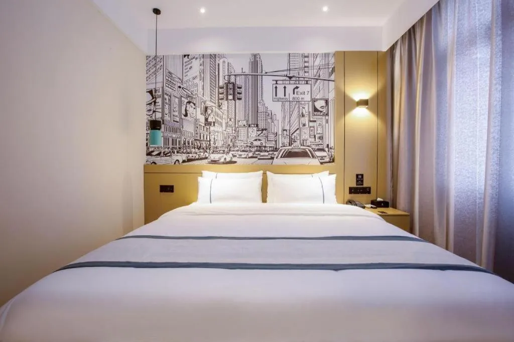 Bed in City Comfort Inn Xingtai Wanda