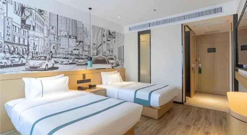 Bed in City Comfort Inn Xingtai Wanda