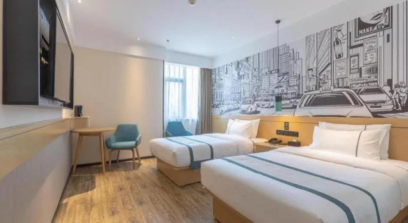 Bed in City Comfort Inn Xingtai Wanda