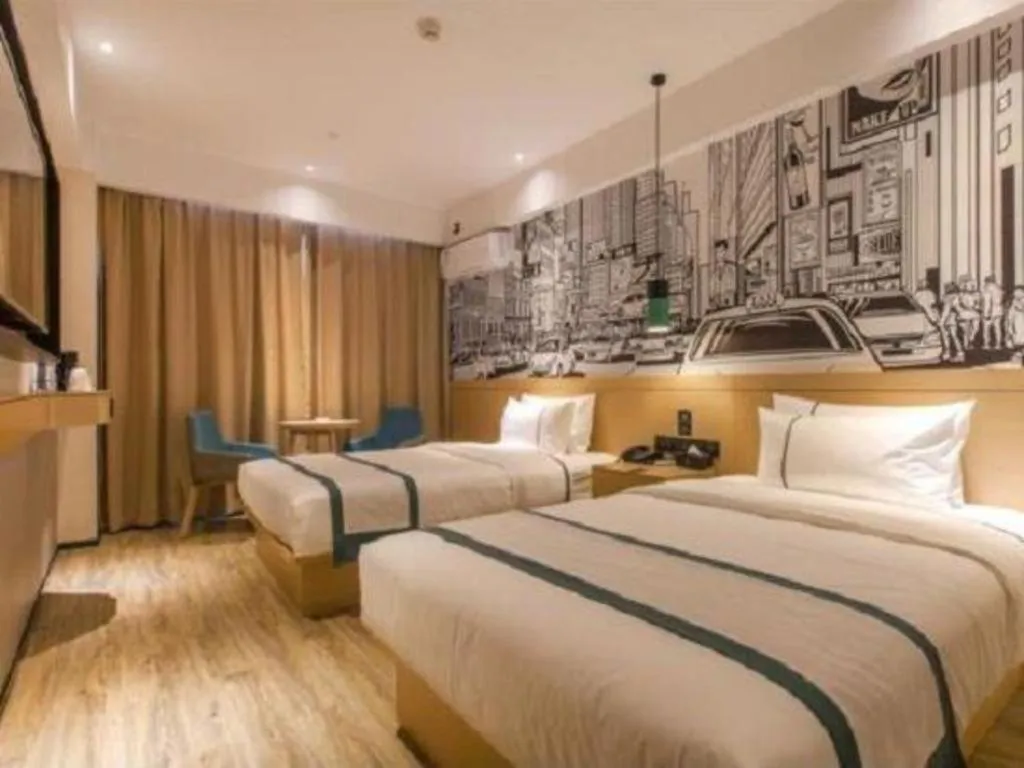 Bed in City Comfort Inn Wuhan Tianhe Airport Outlets