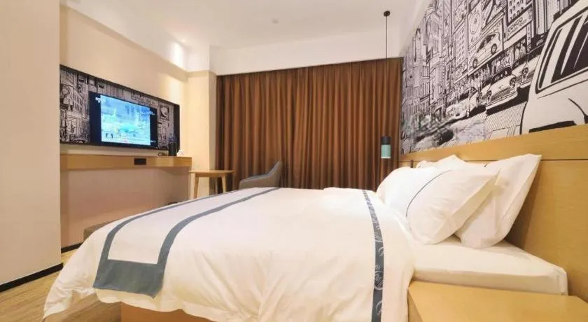 Bed in City Comfort Inn Wuhan Tianhe Airport Outlets