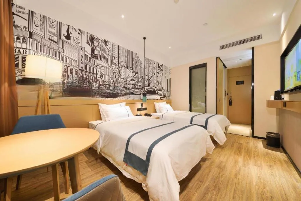 Bed in City Comfort Inn Wuhan Tianhe Airport Outlets