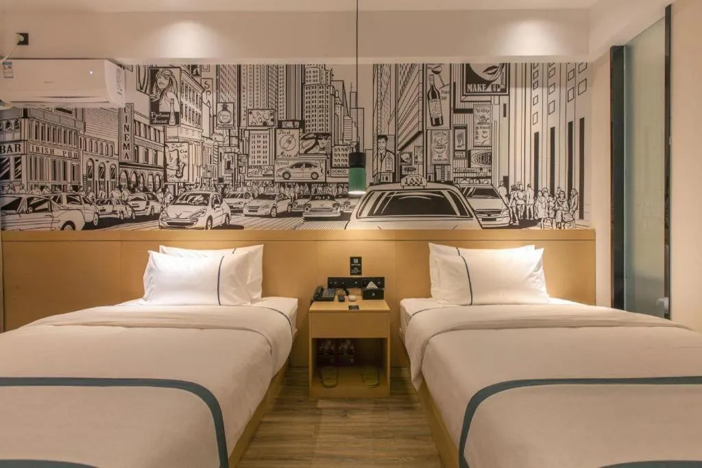 Bed in City Comfort Inn Wuhan Tianhe Airport Outlets