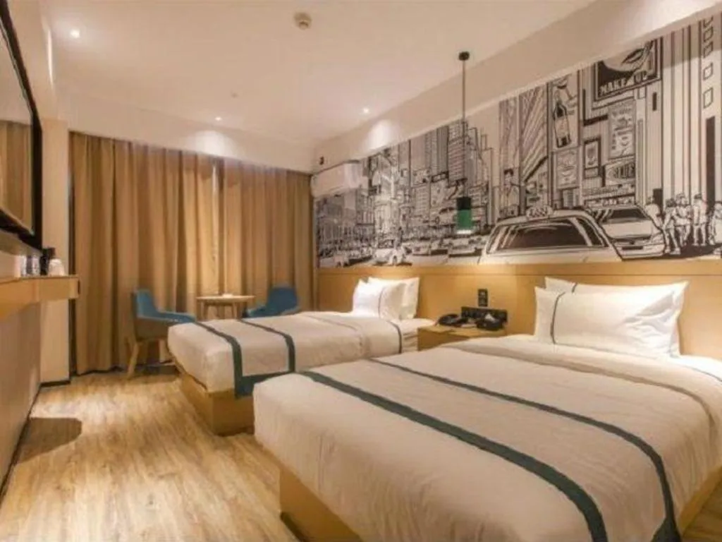 Bed in City Comfort Inn Wuhan Tianhe Airport Outlets