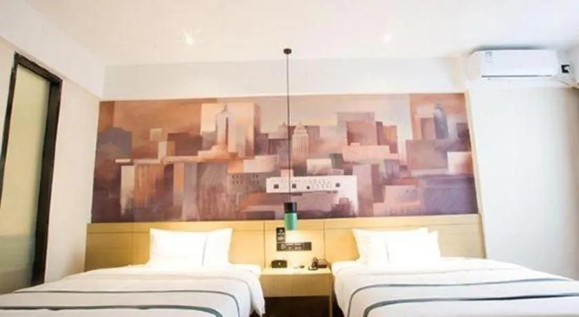 Bed in City Comfort Inn Dongguan Liaobu Jingtai Jiarong Shopping Plaza