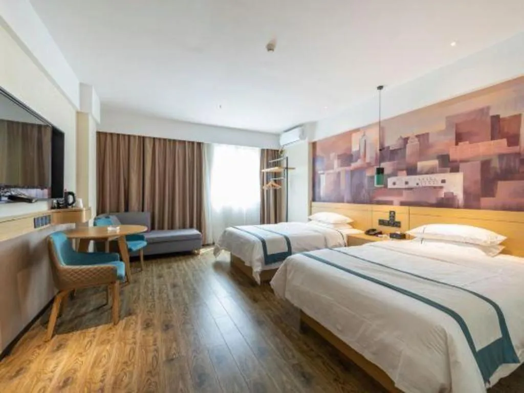 Bed in City Comfort Inn Dongguan Liaobu Jingtai Jiarong Shopping Plaza