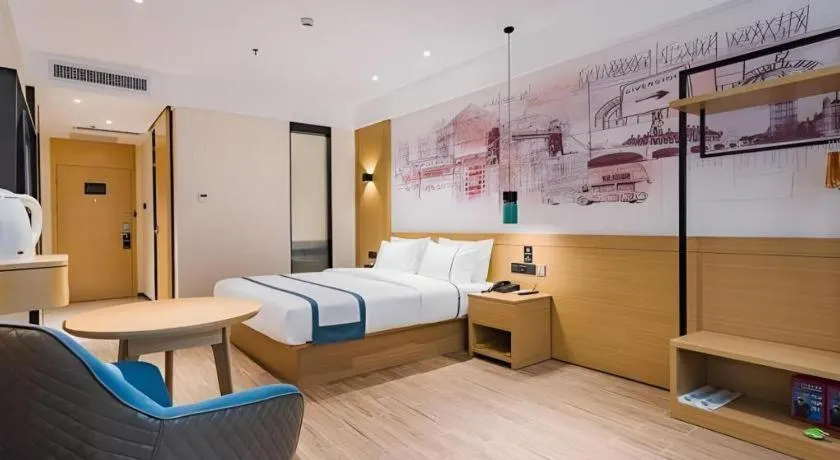Bed in City Comfort Inn Dongguan Liaobu Jingtai Jiarong Shopping Plaza