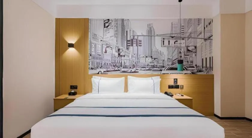 Bed in City Comfort Inn Dongguan Liaobu Jingtai Jiarong Shopping Plaza