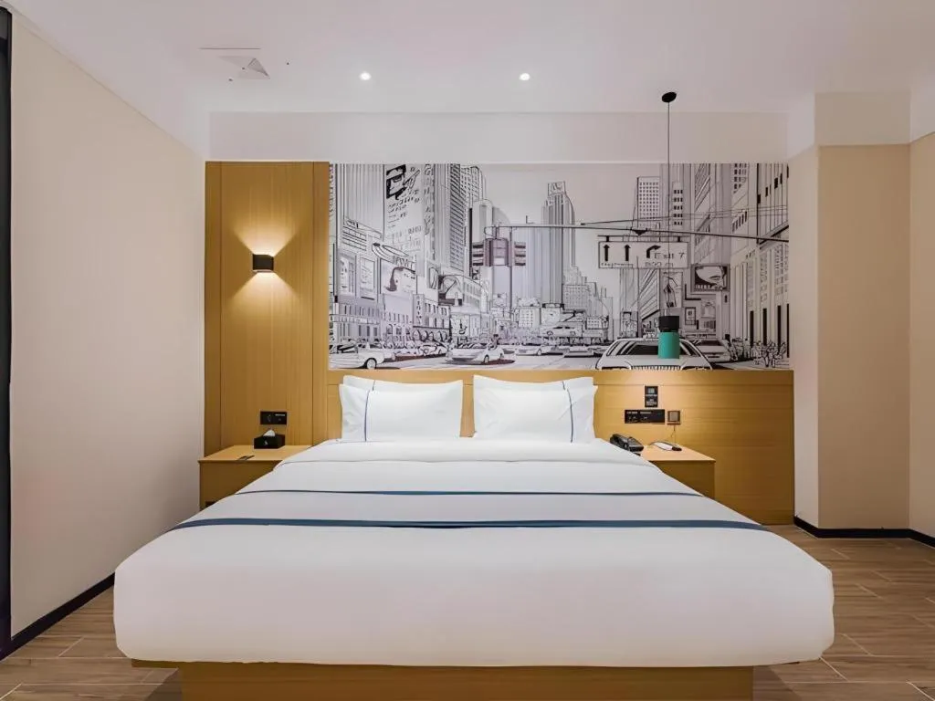 Bed in City Comfort Inn Dongguan Liaobu Jingtai Jiarong Shopping Plaza