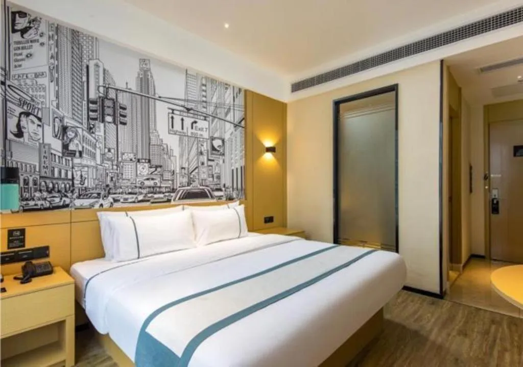 Bed in City Comfort Inn Chengdu Dongjiao Memory