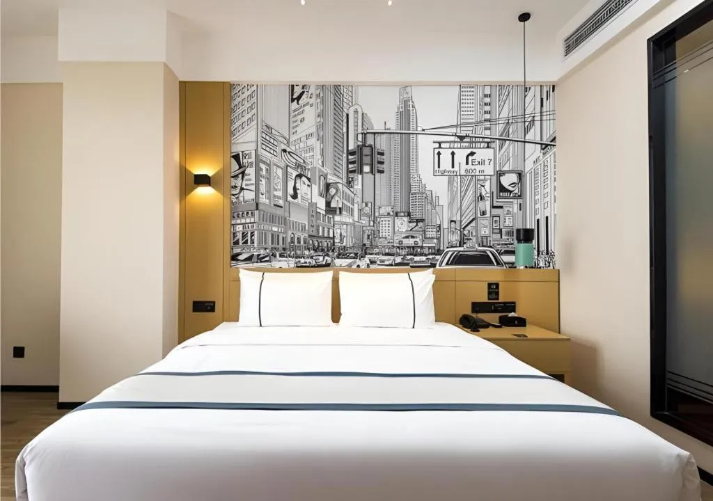 Bed in City Comfort Inn Chengdu Dongjiao Memory
