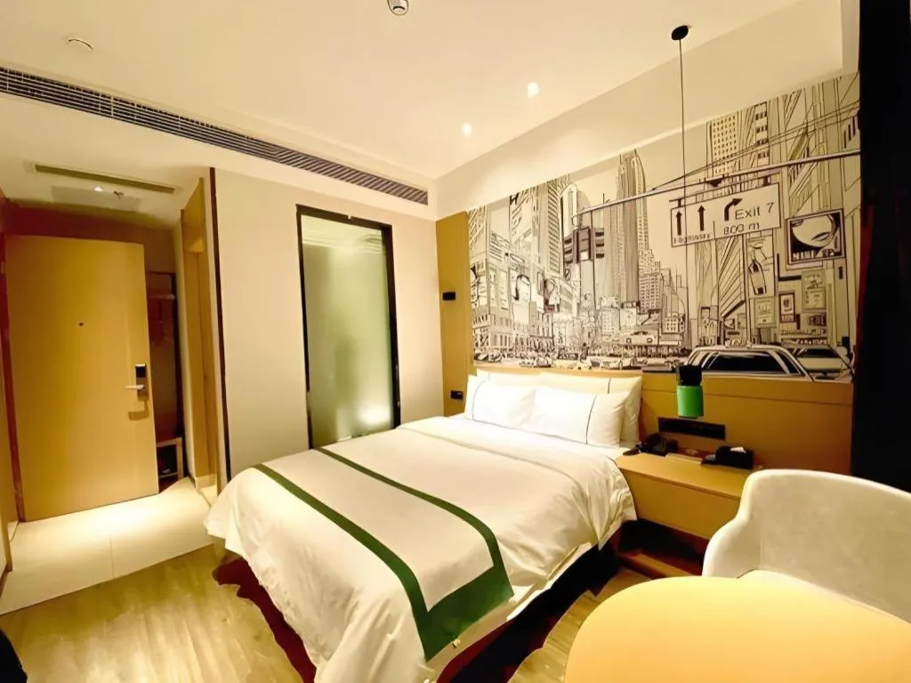 Bed in City Comfort Inn Chengdu Dongjiao Memory