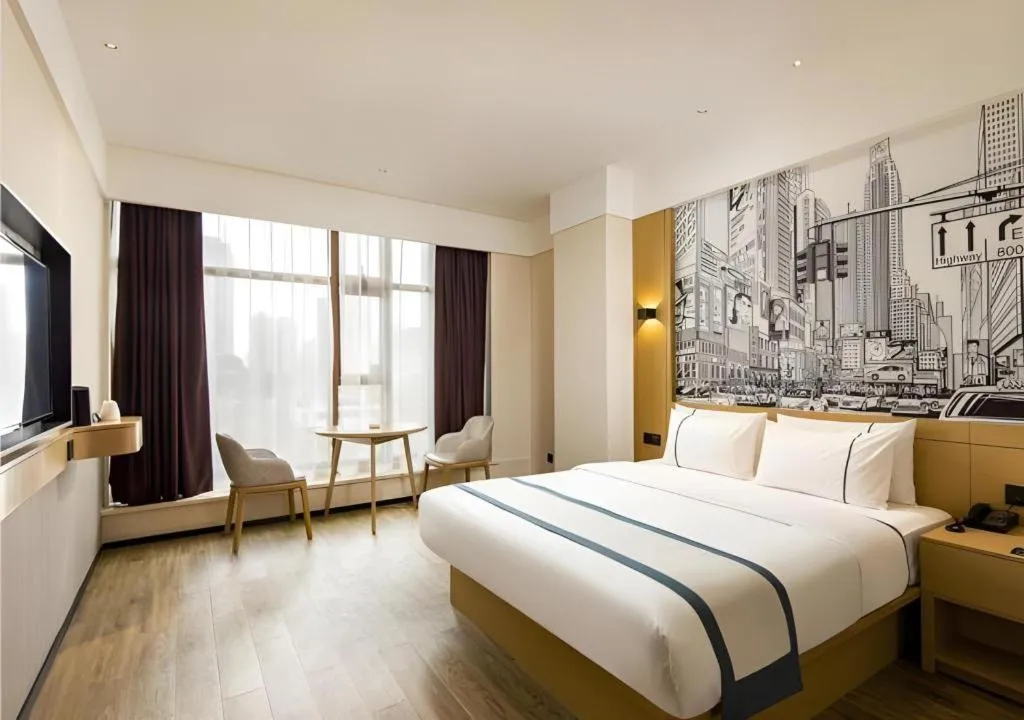 Bed in City Comfort Inn Chengdu Dongjiao Memory