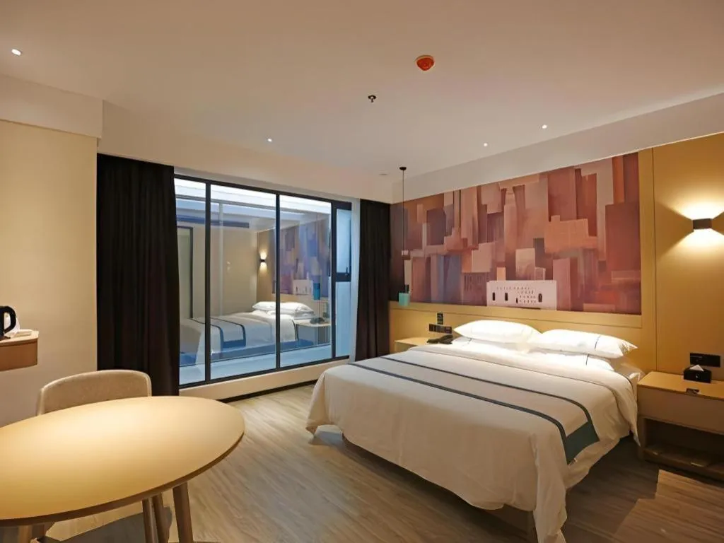 Bed in City Comfort Inn Chengdu Dongjiao Memory