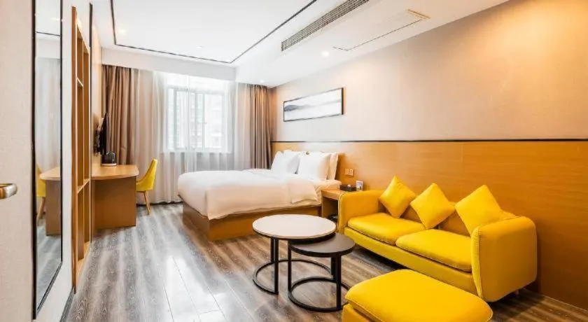 Bed in Borrman Hotel Huaian Suning Plaza Huaihai West Road