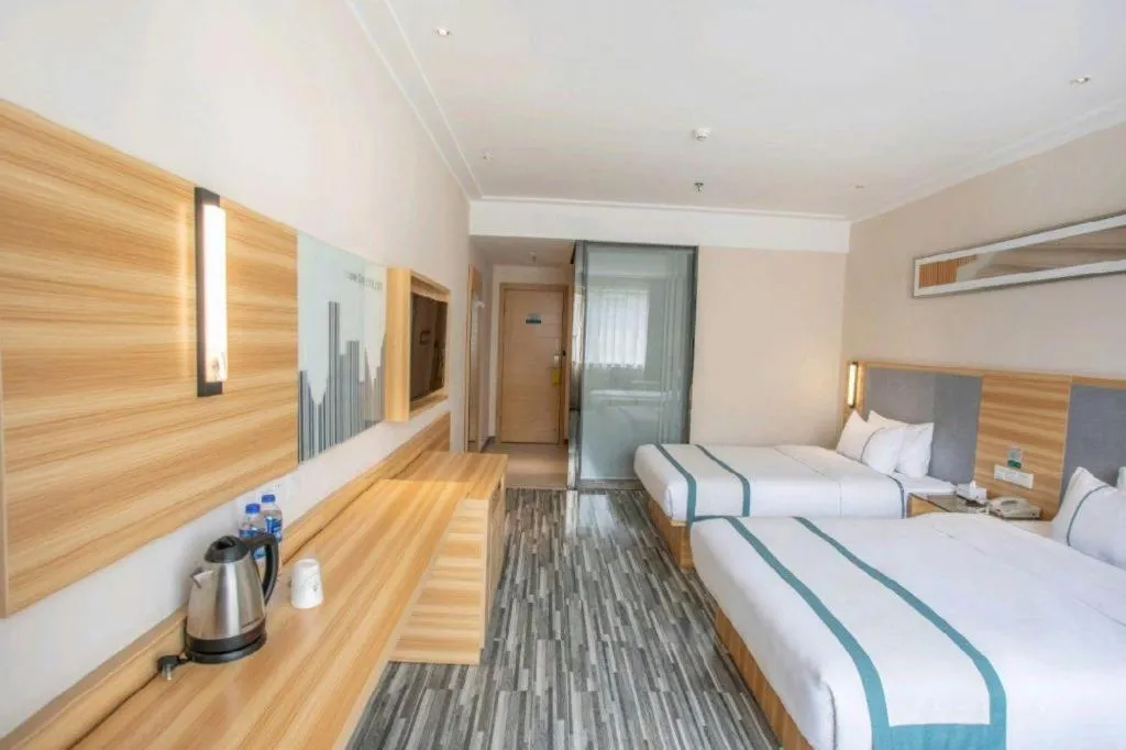 Bed in City Comfort Inn Hengyang Shigu Shuyuan