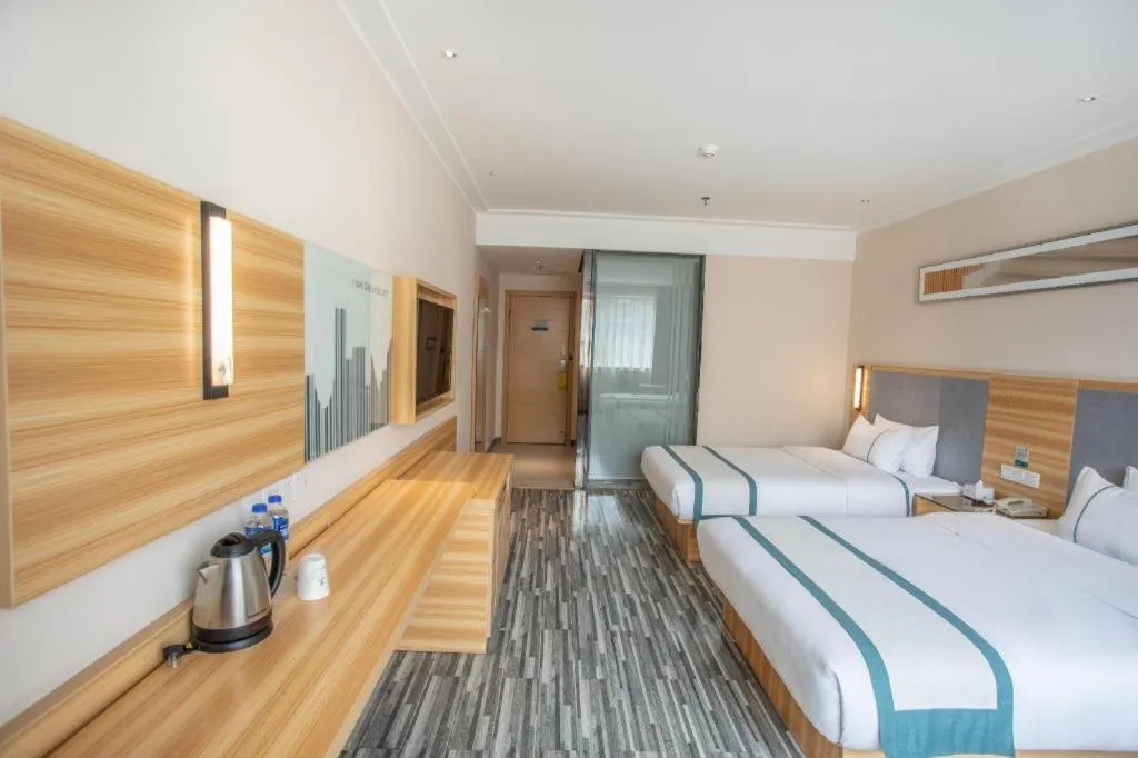 Bed in City Comfort Inn Hengyang Shigu Shuyuan